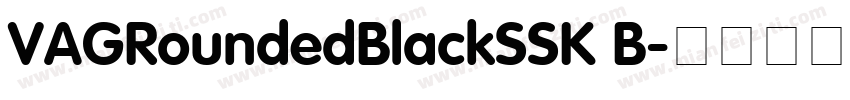 VAGRoundedBlackSSK B字体转换